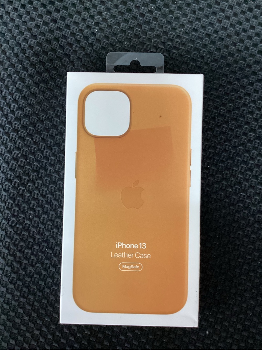 Apple iPhone 13 Leather Case - Pumpkin Orange